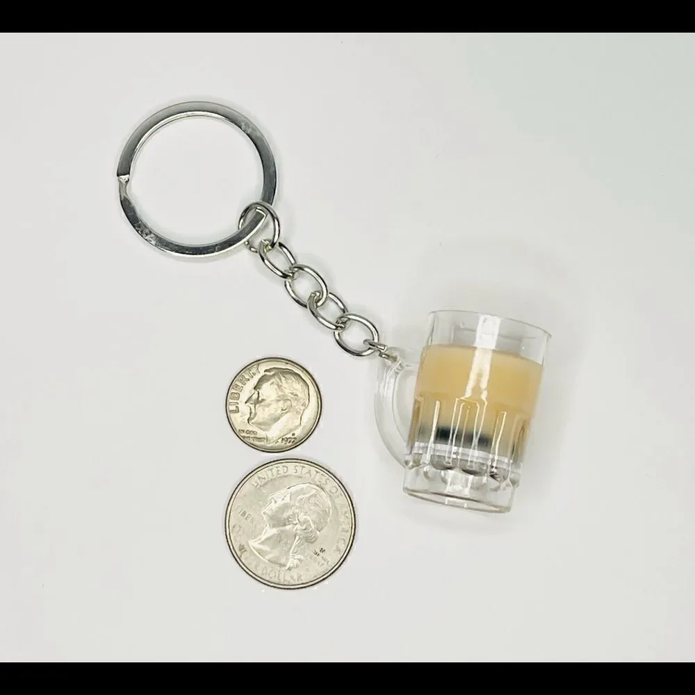 Bubble Tea with Boba Mug Keychain